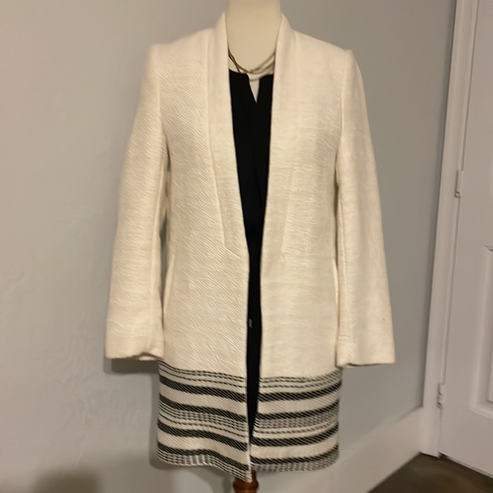 H&M Open front long jacket blazer. Size 2